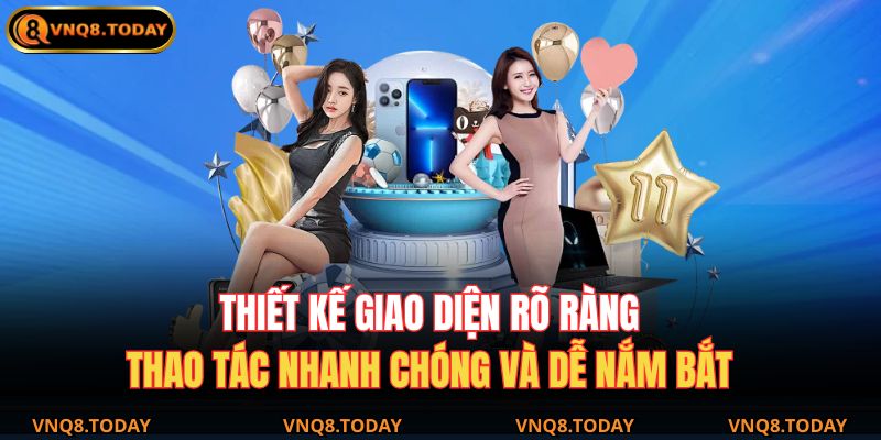 Thiết kế giao diện rõ ràng, thao tác nhanh chóng và dễ nắm bắt