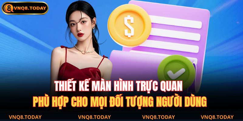 Thiết kế màn hình trực quan, phù hợp cho mọi đối tượng người dùng